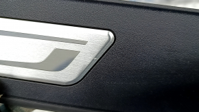 Накладка порога внешняя задняя левая BMW 5 F10 11-16 черная с хром, подсветка, повреждение водой, рабочая