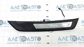 Garnitură prag exterioară spate dreapta BMW 5 F10 11-16 iluminare din spate