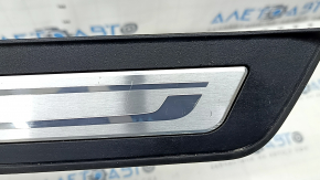 Накладка порога внешняя передняя правая BMW 5 F10 11-16 черная с хром, подсветка, повреждение водой, царапины, тычка