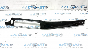 Decorat panou fata dreapta BMW 5 F10 11-16 lemn antracit, crom, zgarieturi