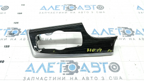 Decorat panou fata stanga BMW 5 F10 11-16 lemn antracit, crom