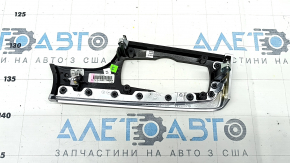 Накладка передней панели левая BMW 5 F10 11-16 под дерево антрацит, хром