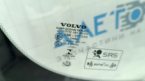 Лобовое стекло Volvo XC60 18-21 под проекцию и камеру, с подогревом камеры, песок, воздух по кромке