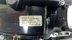 Накладка центральной консоли верхняя BMW 5 F10 11-16 АКПП темное дерево anthrazit, с пепельницей и прикуривателем, царапины