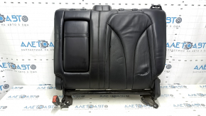Rândul din spate scaune partea superioară dreapta Lincoln MKC 15-19 piele neagră, perforată, cu centură și cotiere, pentru curățare chimică, zgârieturi, lovituri