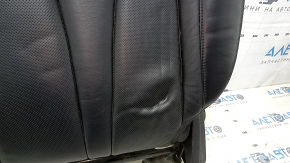 Rândul din spate scaune partea superioară dreapta Lincoln MKC 15-19 piele neagră, perforată, cu centură și cotiere, pentru curățare chimică, zgârieturi, lovituri