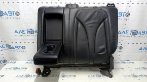 Rândul din spate scaune partea superioară dreapta Lincoln MKC 15-19 piele neagră, perforată, cu centură și cotiere, pentru curățare chimică, zgârieturi, lovituri