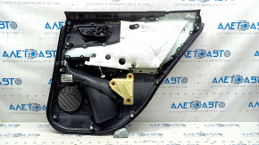 Cartelă de ornamente uși spate stânga Toyota Venza 21-22 LE, XLE negru, piele, ornamente gri închis, cu mâner
