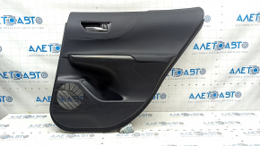 Cartelă de ornamente uși spate dreapta Toyota Venza 21-22 LE, XLE negru, piele, negru, piele, ornamente gri închis, cu mâner