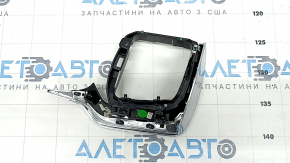 Накладка передней панели левая Volvo XC60 18-26 серая Iron Ore с хромом, коррозия