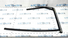 Molura usi spate dreapta sus Volvo XC60 18-23 crom cu garnitura din sticla