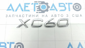 Эмблема надпись XC60 двери багажника Volvo XC60 18-26 хром