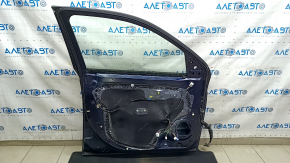 Дверь в сборе передняя левая Mitsubishi Outlander 16-20 рест, синий D14, keyless, тычки