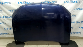 Капот голый Mitsubishi Outlander 14-22 синий D14, сталь, сколы, песок