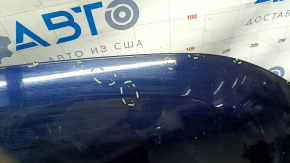 Капот голый Mitsubishi Outlander 14-22 синий D14, сталь, сколы, песок