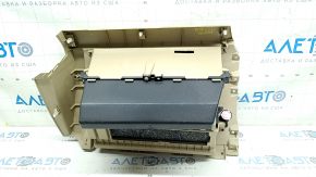 Перчаточный ящик, бардачок Mitsubishi Outlander 14-22 бежевый, 2 части, потертость