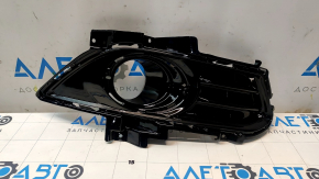Grila bara fata dreapta Ford Fusion mk5 13-16 sub faruri de ceata lucios, fara inele cromate
