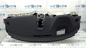 Торпедо передняя панель с AIRBAG Volvo XC60 18-26 черная с серым, под проекцию, с обрамлением рулевой колонки