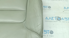 Обшивка водительского сидения Volvo XC60 18-22 кожа серая, 3 части, подогрев, примято, под чистку, вмятины на спинке