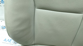 Обшивка водительского сидения Volvo XC60 18-22 кожа серая, 3 части, подогрев, примято, под чистку, вмятины на спинке