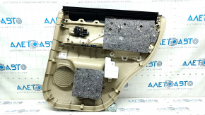 Carton pentru portiera spate stanga Mitsubishi Outlander 14-20 bej, cotiera piele bej, cu maner si sigiliu, zgarieturi, rupere