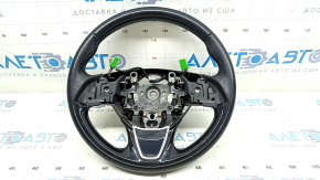 Руль голый Mitsubishi Outlander 16-21 кожа черный, потерт, царапина