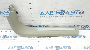 Накладка порога передняя правая Volvo XC60 18-26 серая с хром вставкой, коррозия, под чистку
