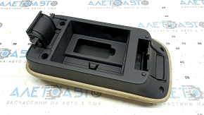 Подлокотник Mitsubishi Outlander 17-18 кожа, бежевый, верхняя часть, под чистку