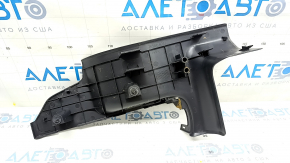 Placa prag usa spate dreapta Mitsubishi Outlander 14-22 neagra, lipsa dop, zgarieturi