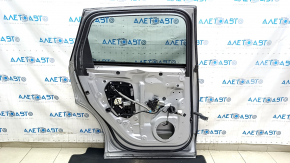 Дверь в сборе задняя левая Audi Q7 16-26 алюминий, keyless, серебро LZ7G, царапины на накладке