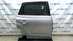 Дверь в сборе задняя правая Audi Q7 16-26 алюминий, keyless, серебро LZ7G, царапины на накладке
