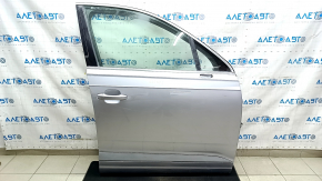 Дверь в сборе передняя правая Audi Q7 16-19 алюминий, keyless, серебро LZ7G, царапины на накладке