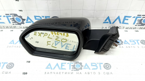 Зеркало боковое левое Ford Explorer 20-24 15+2 пинов, подсветка, поворотник, подогрев, память, автозатемнение, камера, BSM,черный глянец