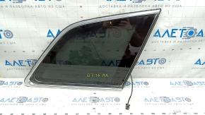 Форточка глухое стекло задняя правая Audi Q7 16-26 тонировка, с молдингом хром, оторван провод, надорван уплотнитель