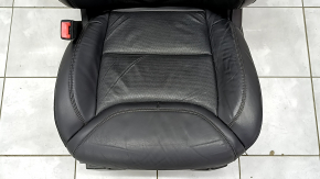 Водительское сидение Ford Explorer 20-24 с AIRBAG, электрическое, подогрев, вентиляция, память, кожа черно-коричневая, Platinum, трещины, царапина, сломано крепление накладки