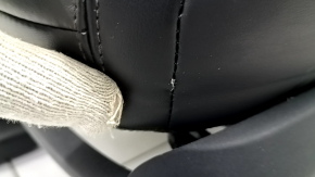 Водительское сидение Ford Explorer 20-24 с AIRBAG, электрическое, подогрев, вентиляция, память, кожа черно-коричневая, Platinum, трещины, царапина, сломано крепление накладки