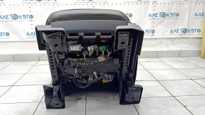 Водительское сидение Ford Explorer 20-24 с AIRBAG, электрическое, подогрев, вентиляция, память, кожа черно-коричневая, Platinum, трещины, царапина, сломано крепление накладки