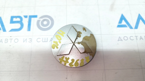 Центральный колпачек на диск Mitsubishi Outlander 14-21 серый, 59/53,5 мм, полезла краска