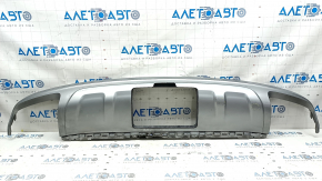 Buza bara spate Audi Q7 16-19 pentru bara de tractare, argintie, zgarieturi