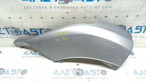 Губа переднего бампера левая Audi Q7 16-19 серебро, песок, царапина
