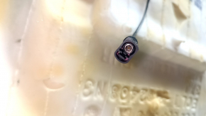 Decorație scaun pasager VW Jetta 11-18 SUA fără airbag, piele gri+neagră, încălzită