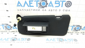 Козырек левый Honda CRV 23-26 черный, без крючка, с подсветкой