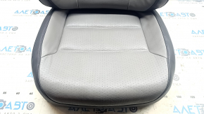 Обшивка водительского сиденья VW Jetta 11-18 USA кожа перфорация, серый+черный