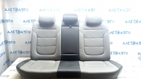 Задний ряд сидений 2 ряд VW Jetta 11-16 USA кожа перфорация, серый+черный, под хим чистку
