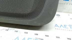 Garnitura portiera fata stanga Audi Q7 16-19 piele gri BOSE, inserare piele gri, turnare sub lemn inchis si negru lucios, cotiera piele gri, cu maner si suprapuneri, zgarieturi, pentru curatare