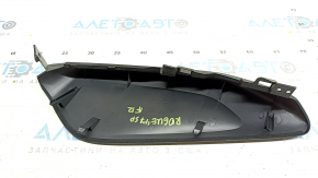 Decorație consola centrală lateral dreapta Nissan Rogue Sport 17-18 superioară, negru, zgârieturi