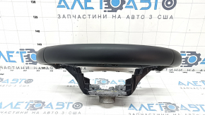 Руль голый Honda CRV 23-26 кожа черный, с оранжевой строчкой под лепестки, тычки