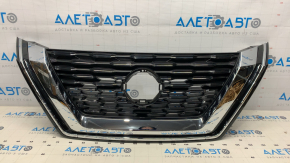 Решетка радиатора grill Nissan Rogue 21-23 без камеры