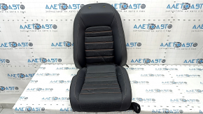 Tapițerie scaun șofer Honda CRV 23-25 încălzită, piele neagră cu cusături portocalii, Sport Touring, Sport-L, lovituri, pentru curățare