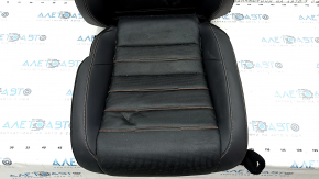 Tapițerie scaun șofer Honda CRV 23-25 încălzită, piele neagră cu cusături portocalii, Sport Touring, Sport-L, lovituri, pentru curățare